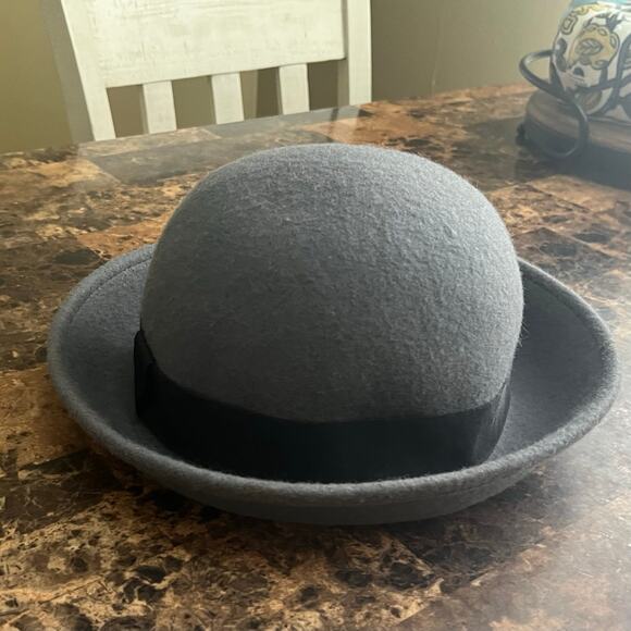Vintage Casual British Style Round Top Curled Wool Hat - Picture 4 of 10